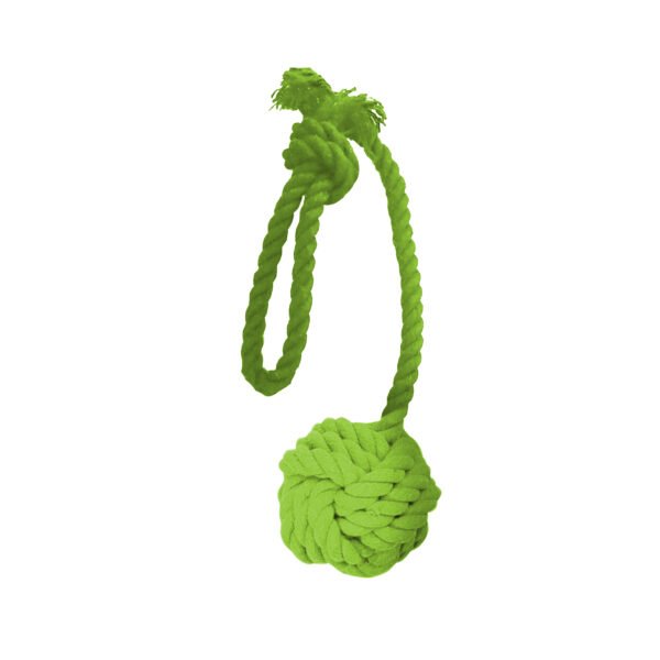 Dogman Leksak Repboll med handtag Grön M 35cm