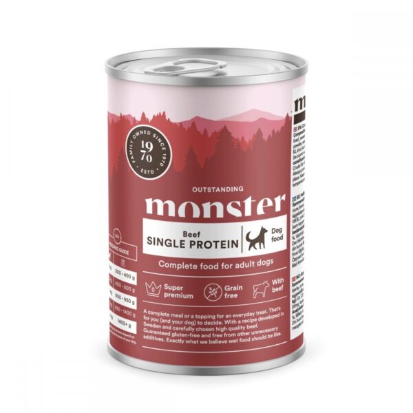 Monster Dog Adult Single Protein Beef 400 g