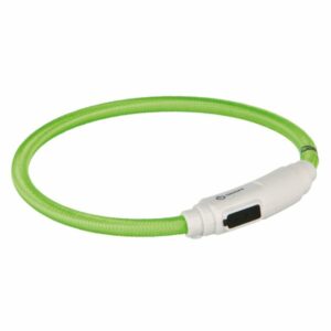 Trixie LED-halsband med USB (S Grön)