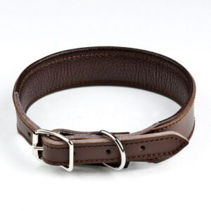 Feel Basic Wide Läderhalsband Brun (3,5 x 65 cm)