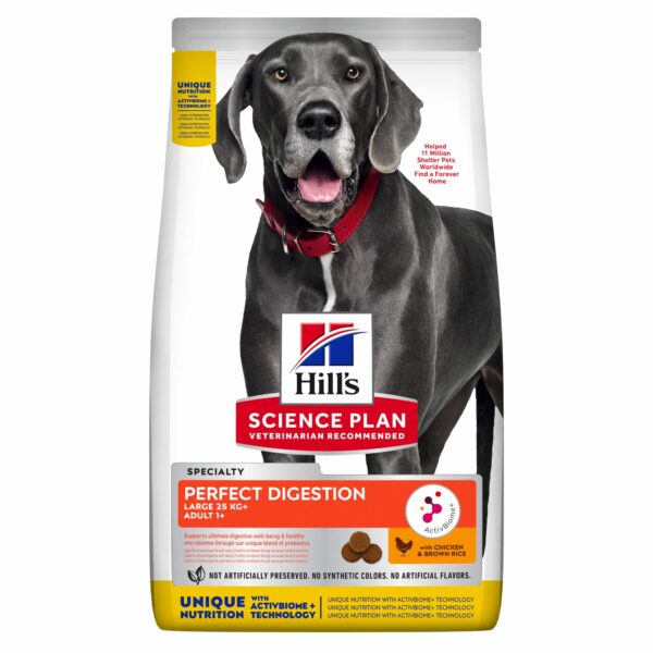 Hill's SP Canine Adult Perfect Digestion Large Breed with Chicken & Brown Rice 14kg