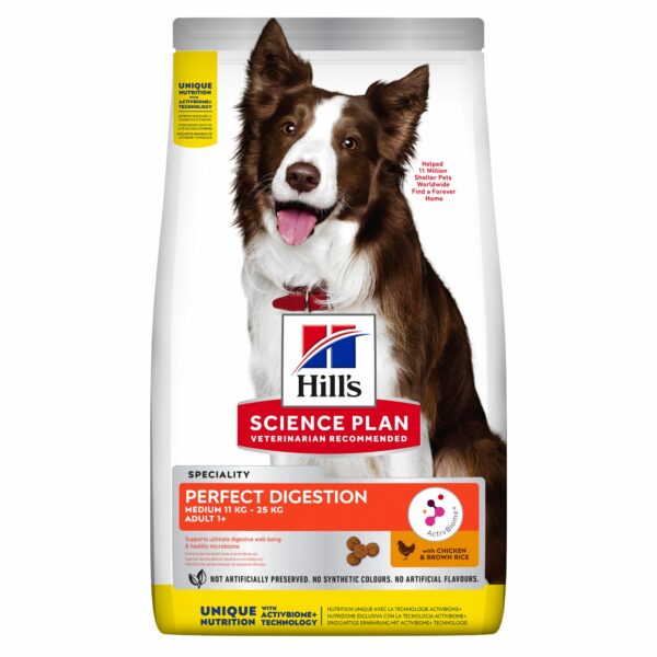 Hill's SP Canine Adult Perfect Digestion with Chicken & Brown Rice 14kg
