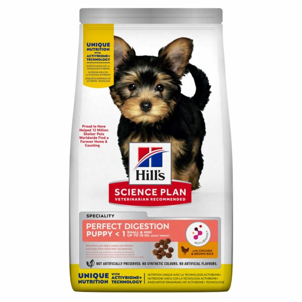 Hill's SP Puppy Perfect Digestion Small & Mini with Chicken & Brown Rice
