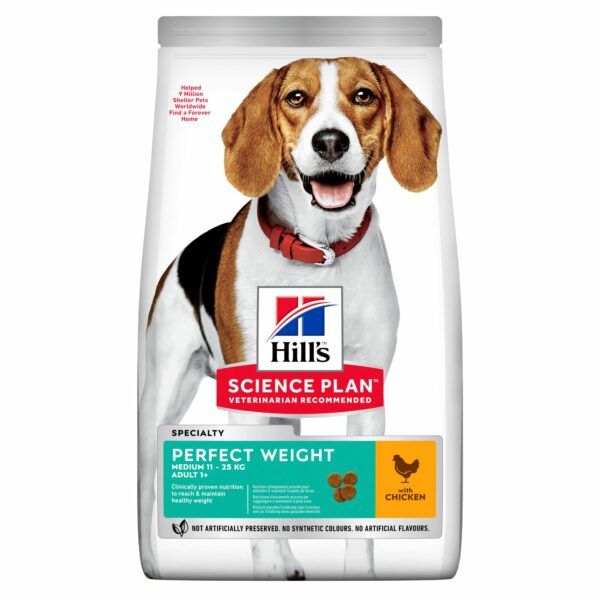 Hill's SP Canine Adult Perfect Weight Medium Chicken 12kg