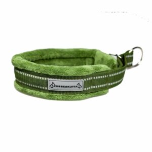 Kusse & Kutta Fluffigt Hundhalsband i Bred Modell Grön (8)