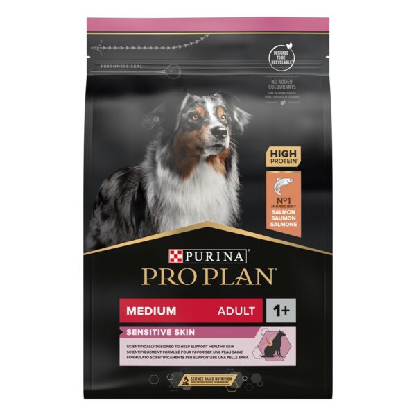 Purina Pro Plan Dog Medium Adult Sensitive Skin Lax 14kg