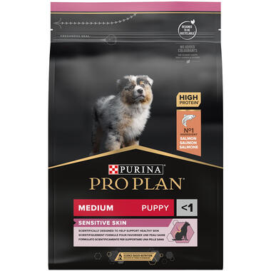 Purina Pro Plan Dog Medium Puppy Sensitive Skin Lax 3kg