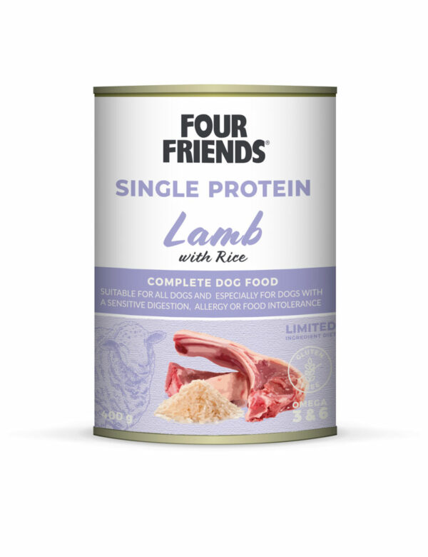 Four Friends Dog Lamb & Rice 400g