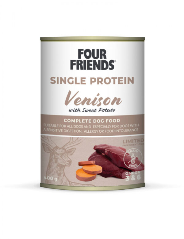 Four Friends Dog Venison & Sweet Potato 400g
