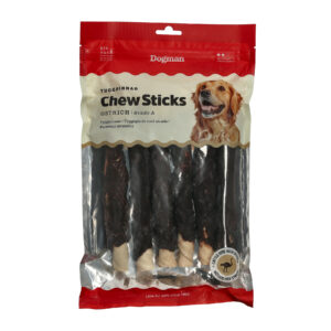 Dogman Chew sticks ostrich 20cm 10p M 20cm