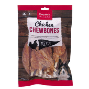 Dogman Hundgodis Meaty Chicken Chewbones 12p S 12,5cm