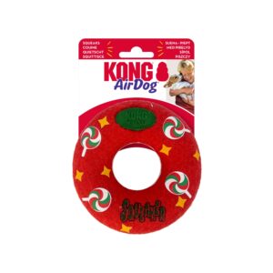 KONG Holiday AirDog® Squeaker Donut Röd M