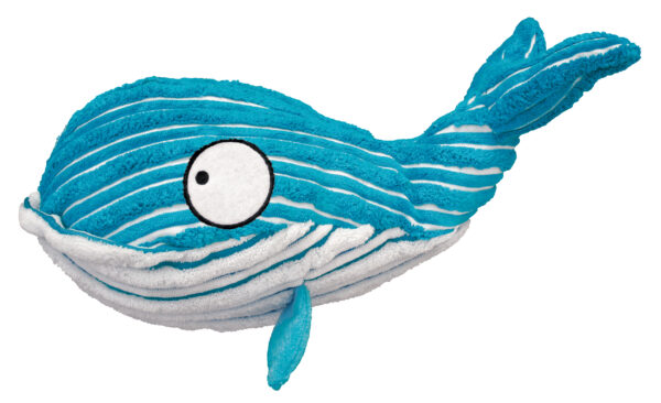 KONG Leksak CuteSeas Blue Whale Blå S 18cm