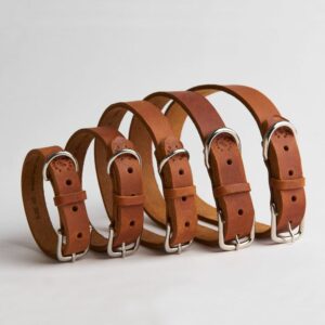 Shiro & Malou Halsband Läder Konjak